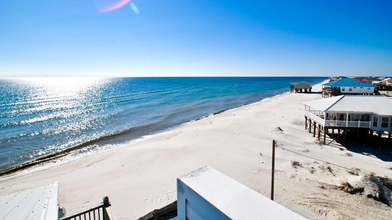 Strand Castle - Gulf Front! An Ideal Layout With Game Room, Small Private Pool, And Roof Top Crow'S Nest! Home Dauphin Island Dış mekan fotoğraf