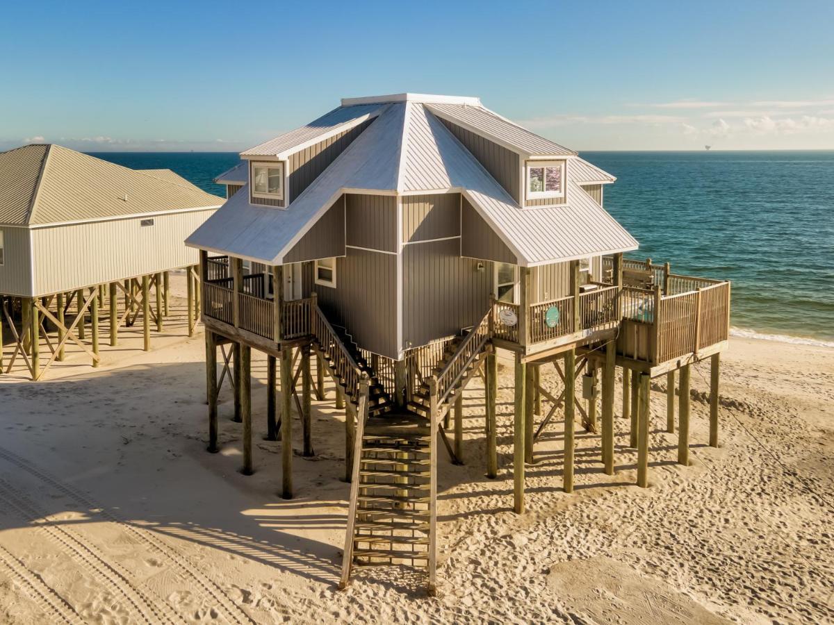 Strand Castle - Gulf Front! An Ideal Layout With Game Room, Small Private Pool, And Roof Top Crow'S Nest! Home Dauphin Island Dış mekan fotoğraf