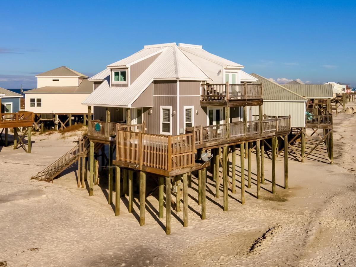 Strand Castle - Gulf Front! An Ideal Layout With Game Room, Small Private Pool, And Roof Top Crow'S Nest! Home Dauphin Island Dış mekan fotoğraf